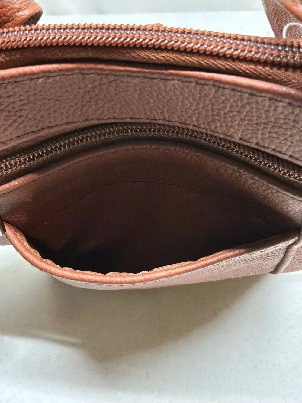 Maze Brown Genuine Leather Crossbody Bag 7